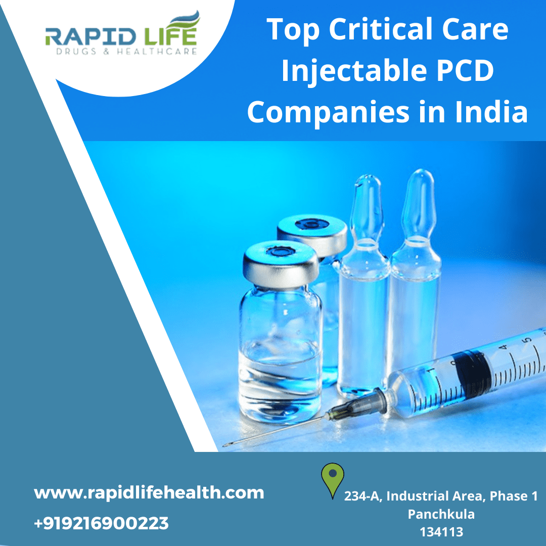 Top Critical Care Injectable PCD Companies in India
