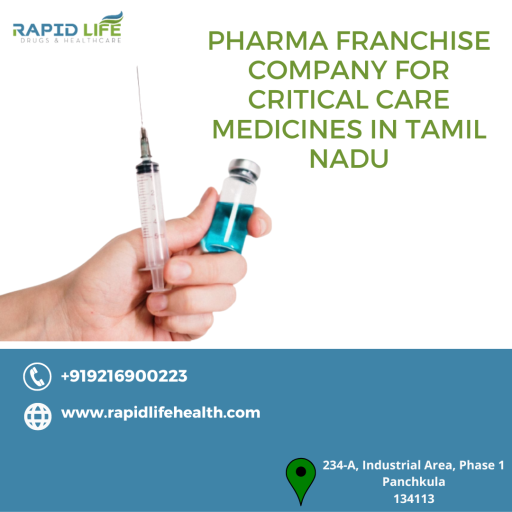 Pharma Franchise Company for Critical Care Medicines in Tamil Nadu
